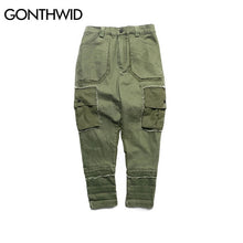 Load image into Gallery viewer, GONTHWID Side Pockets Harem Pants
