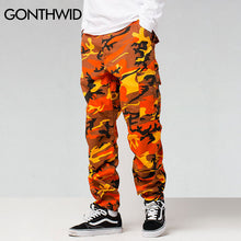 Load image into Gallery viewer, GONTHWID Color Camo Cargo Pants