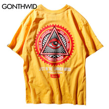 Load image into Gallery viewer, GONTHWID Geometry Triangle T-shirts