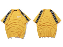 Load image into Gallery viewer, GONTHWID Ribbon Sleeve Printed  T-Shirt