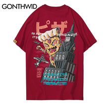 Load image into Gallery viewer, GONTHWID Creative Cartoon Tower Printed Short Sleeve T-Shirt