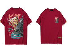 Load image into Gallery viewer, GONTHWID Creative Cartoon Tower Printed Short Sleeve T-Shirt
