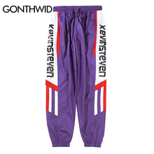 Load image into Gallery viewer, GONTHWID Vintage Side Stripes Printed Track Joggers Pants