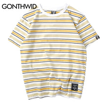 Load image into Gallery viewer, GONTHWID Harajuku Stripe T-shirts