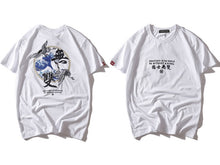 Load image into Gallery viewer, GONTHWID Japanese Embroidery Crane Waves Printed T-shirts