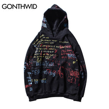 Load image into Gallery viewer, GONTHWID Hip Hop Graffiti Hoodies