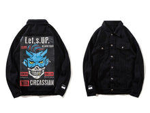 Load image into Gallery viewer, GONTHWID Vintage Men Printed Denim Cotton Jean Jacket