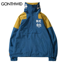 Load image into Gallery viewer, GONTHWID Back Pockets Half Zipper  Jackets