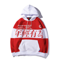 Load image into Gallery viewer, GONTHWID Color Block Letter Printed Pullover Fleece Hoodies