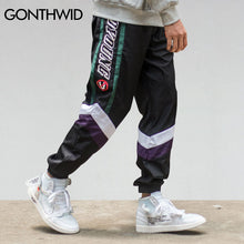 Load image into Gallery viewer, GONTHWID Color Block Patchwork Thin Joggers Harem Pants