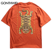 Load image into Gallery viewer, GONTHWID Funny Tiger Printed T Shirts