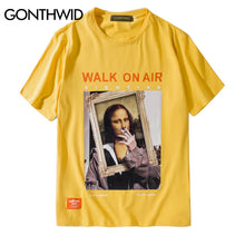 Load image into Gallery viewer, GONTHWID Smoking Mona Lisa T Shirts