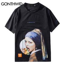 Load image into Gallery viewer, GONTHWID Girl with a Pearl Earring T-shirts