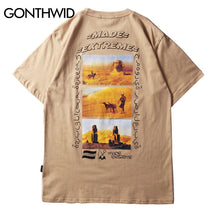 Load image into Gallery viewer, GONTHWID Egyptian Horus Bird Printed Streetwear T Shirts