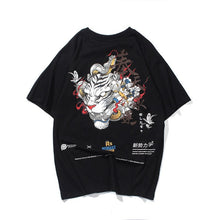 Load image into Gallery viewer, GONTHWID Chinese Character Tiger Snake Printed Tshirts