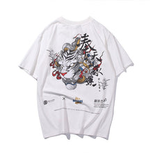 Load image into Gallery viewer, GONTHWID Chinese Character Tiger Snake Printed Tshirts