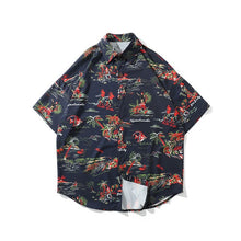 Load image into Gallery viewer, GONTHWID Palm Tree Hawaiian Beach Shirts