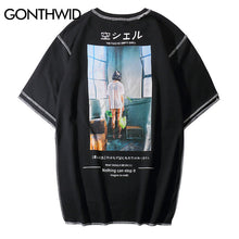 Load image into Gallery viewer, GONTHWID Creative Girl Printed T-shirts