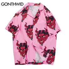 Load image into Gallery viewer, GONTHWID Devil Print Hawaiian Shirts