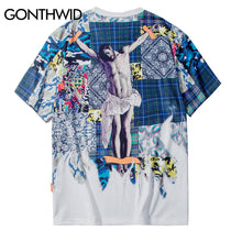 Load image into Gallery viewer, GONTHWID Jesus Print T-shirt