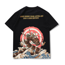 Load image into Gallery viewer, GONTHWID Japanese Ukiyo-E Sushi Dragon Print Tshirts