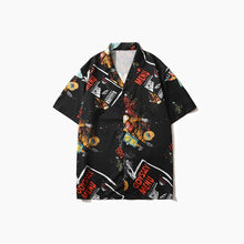 Load image into Gallery viewer, GONTHWID Astronaut Graffiti Ink Print Hawaii Beach Shirts
