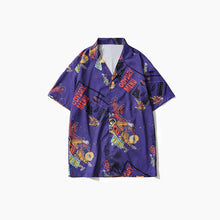 Load image into Gallery viewer, GONTHWID Astronaut Graffiti Ink Print Hawaii Beach Shirts