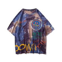 Load image into Gallery viewer, GONTHWID Graffiti Smile Print Tie Dye Tshirts