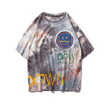 Load image into Gallery viewer, GONTHWID Graffiti Smile Print Tie Dye Tshirts